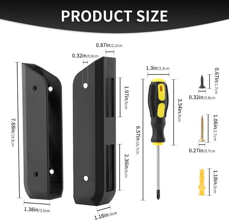 CfoPiryx Wall & Under Desk Laptop Mount Holder with Adhesive Screws,1.02"/ 26 mm Thick, Universal for Laptop, Mac mini, MacBook, Keyboard with Anti-Scratch Pads - Image 3